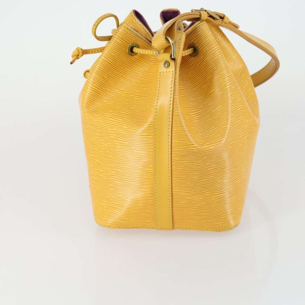 Louis Vuitton Petit Noe Handbag Yellow Leather Good condition - Inside View