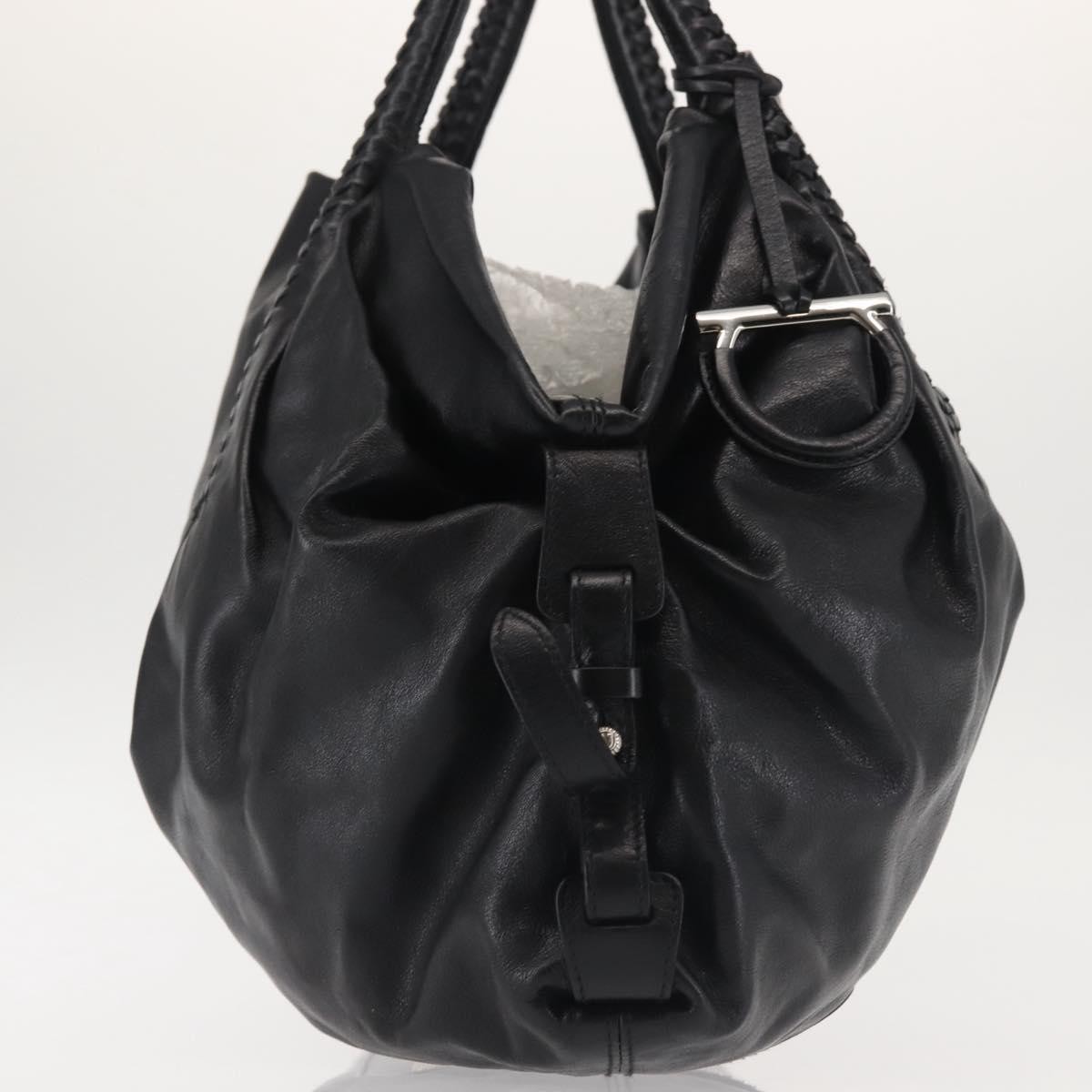 Salvatore Ferragamo Gancini Tote Black Leather Good condition - Model View