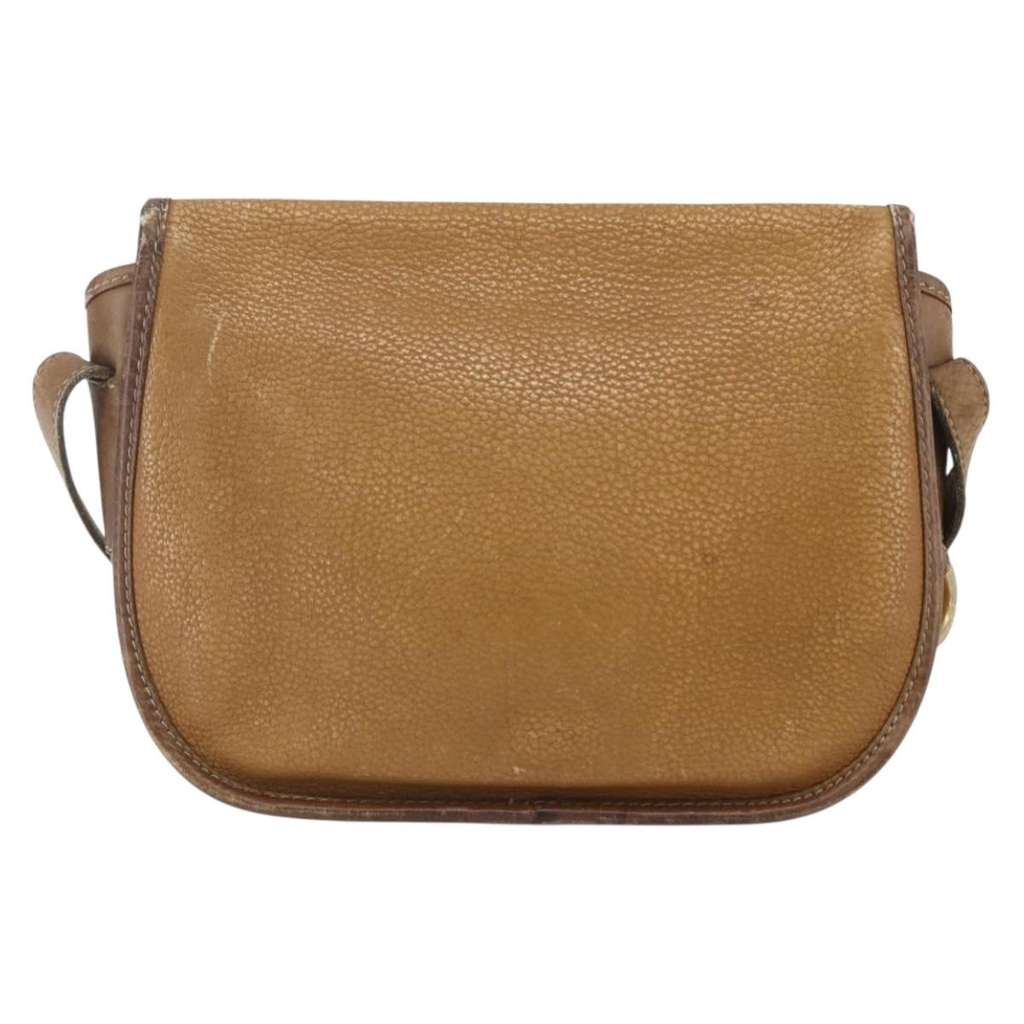 Loewe Anagram Shoulder Bag Beige Leather Fair condition - Back View