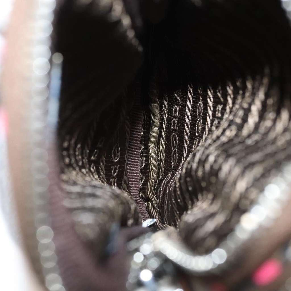 Prada Baguette Shoulder Bag Brown Good condition - Box View