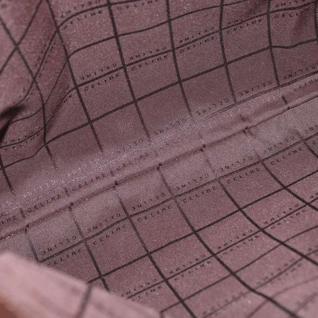 Celine Vintage Macadam Shoulder Bag Brown Suede Fair condition - Box View