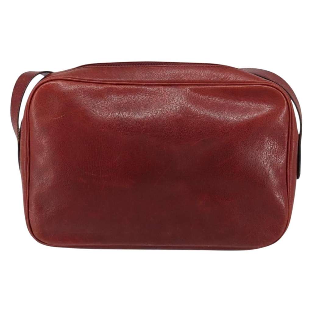 Christian Dior Vintage Shoulder Bag Red Leather Good condition - Back View