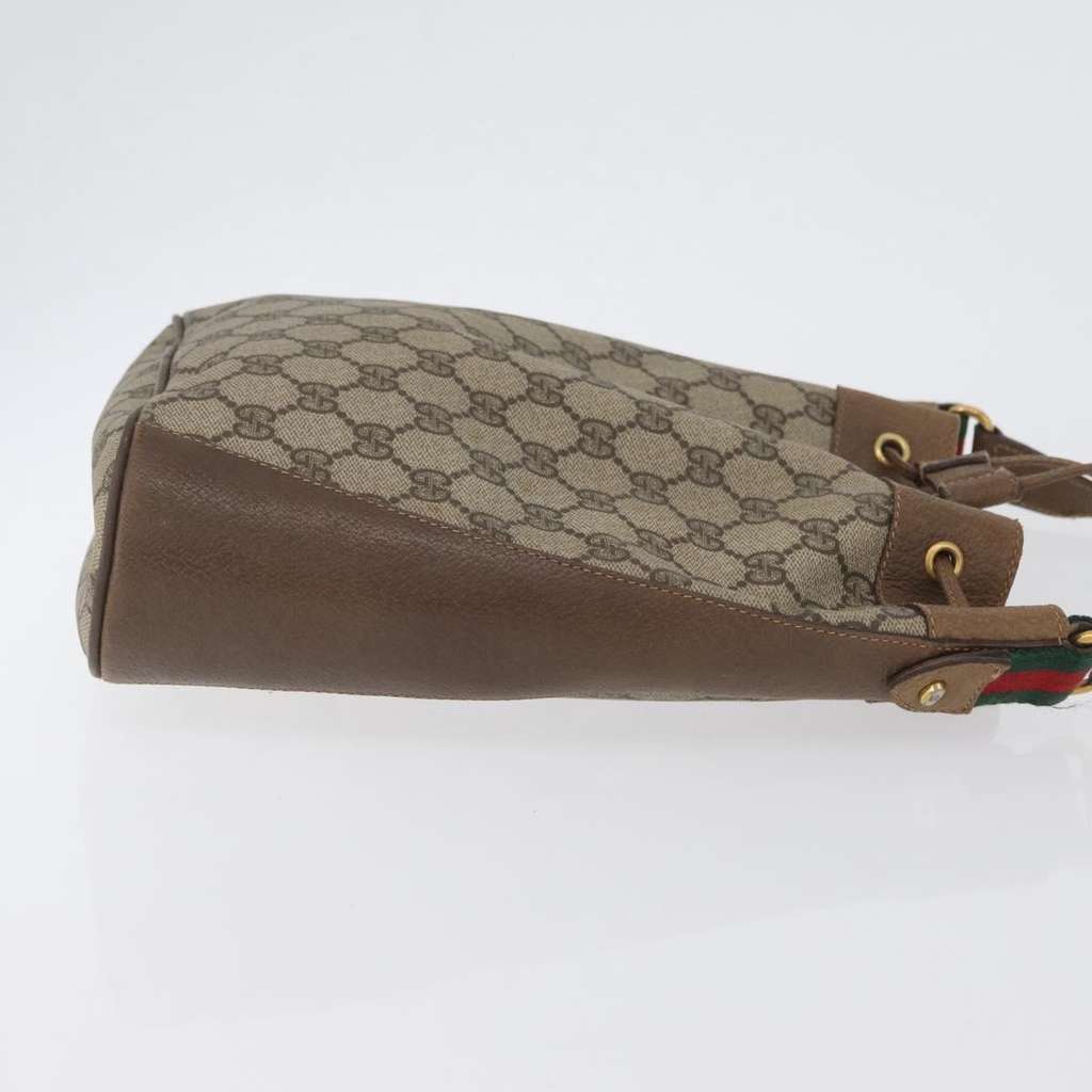 Gucci Drawstring Bucket Bag Beige Canvas Good condition - Inside View