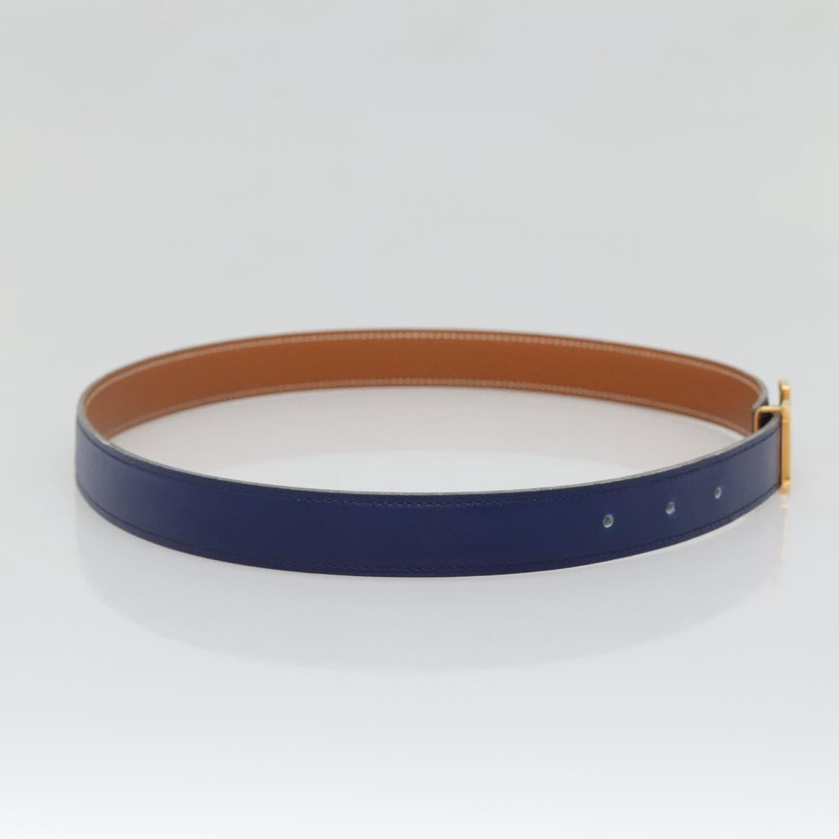 Hermès Constance Belt Blue Leather Good condition - Inside View