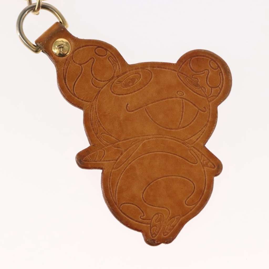 Louis Vuitton Murakami Panda Bag Charm and Keychain Beige Leather Good condition - Inside View