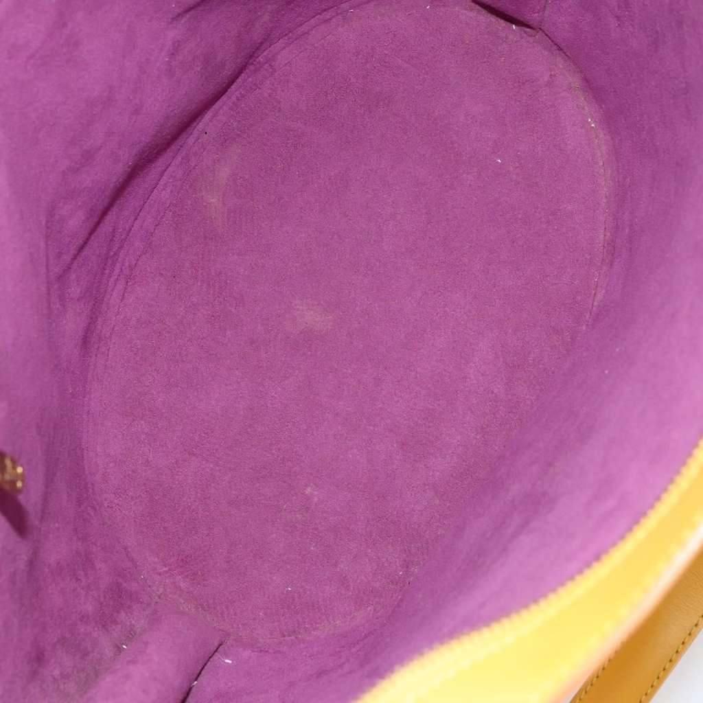 Louis Vuitton Saint Jacques Handbag Yellow Leather Good condition - Box View