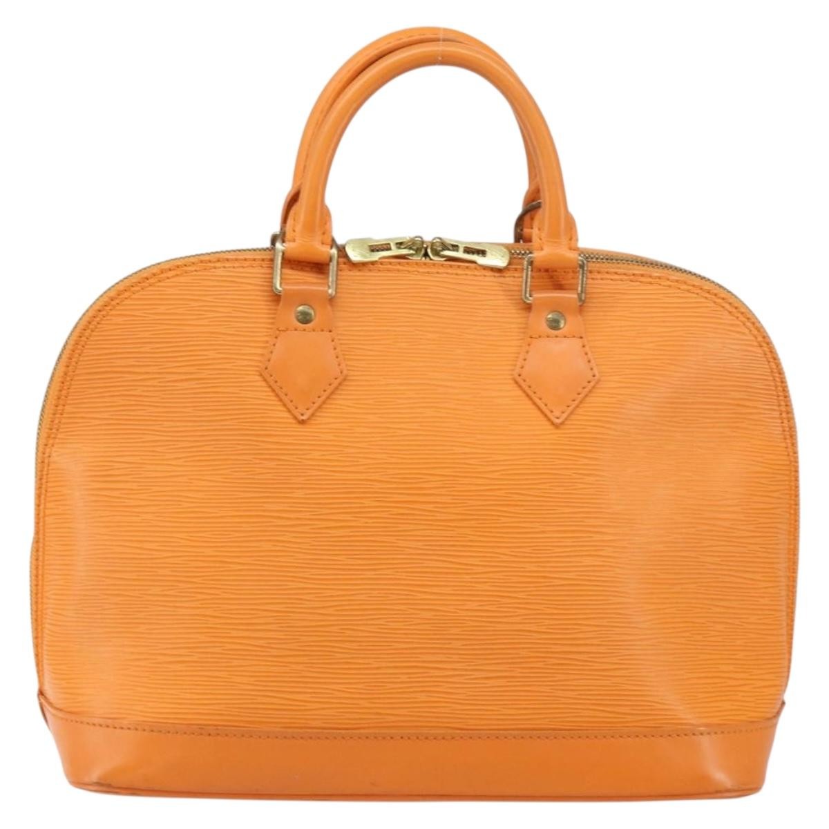 Louis Vuitton Alma Handbag Orange Leather Good condition - Back View