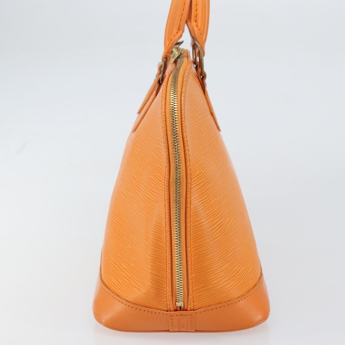 Louis Vuitton Alma Handbag Orange Leather Good condition - Inside View