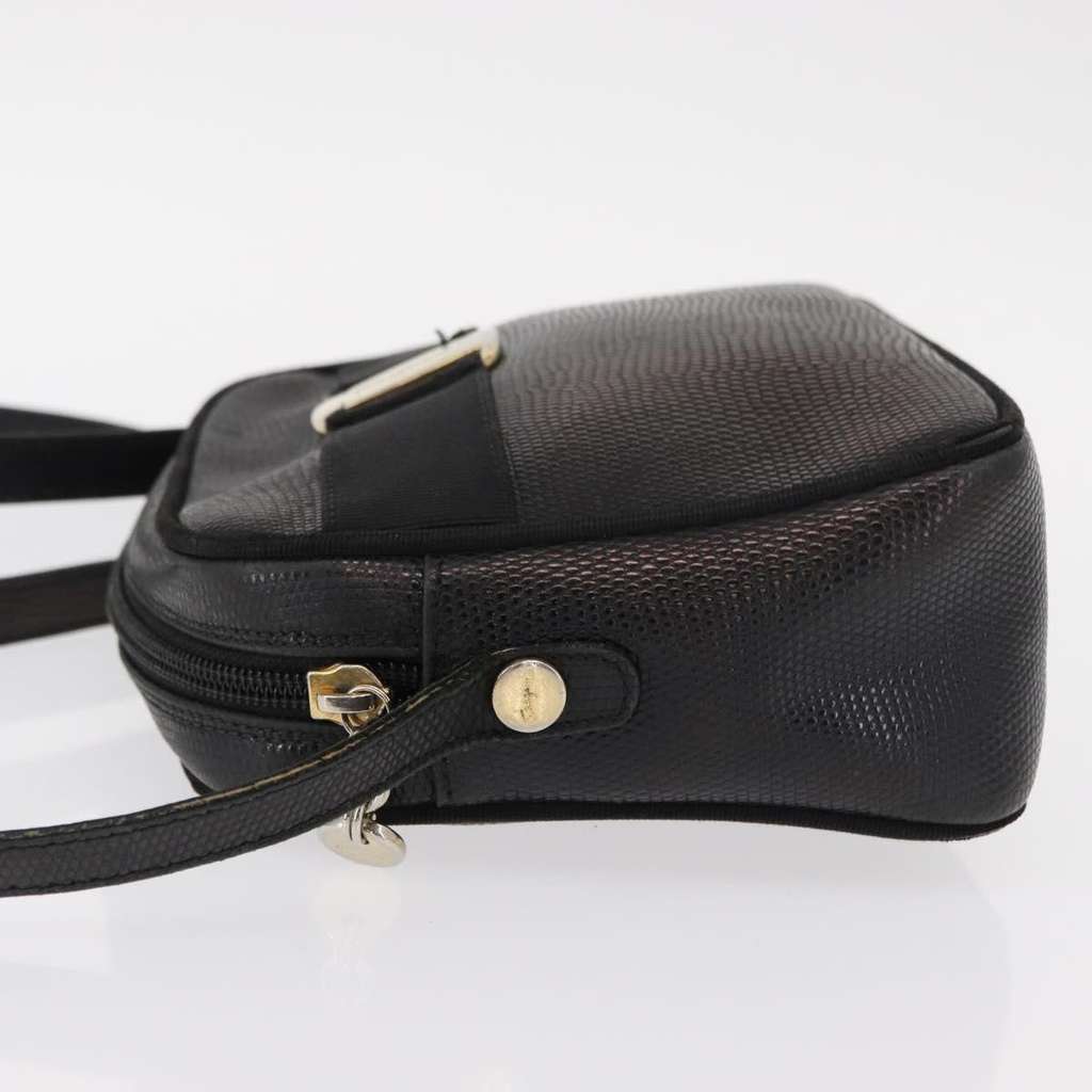 Salvatore Ferragamo Vala Shoulder Bag Black Leather Good condition - Model View