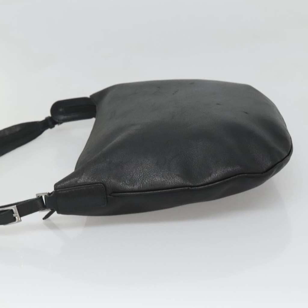 Gucci Vintage Shoulder Bag Black Leather Good condition - Inside View