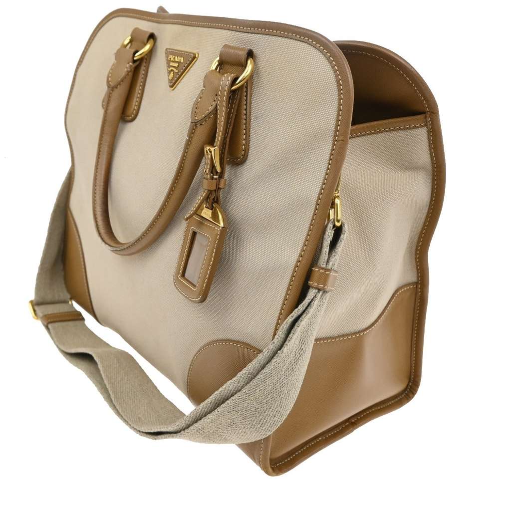 Prada Convertible Tote Beige Canvas Good condition - Inside View