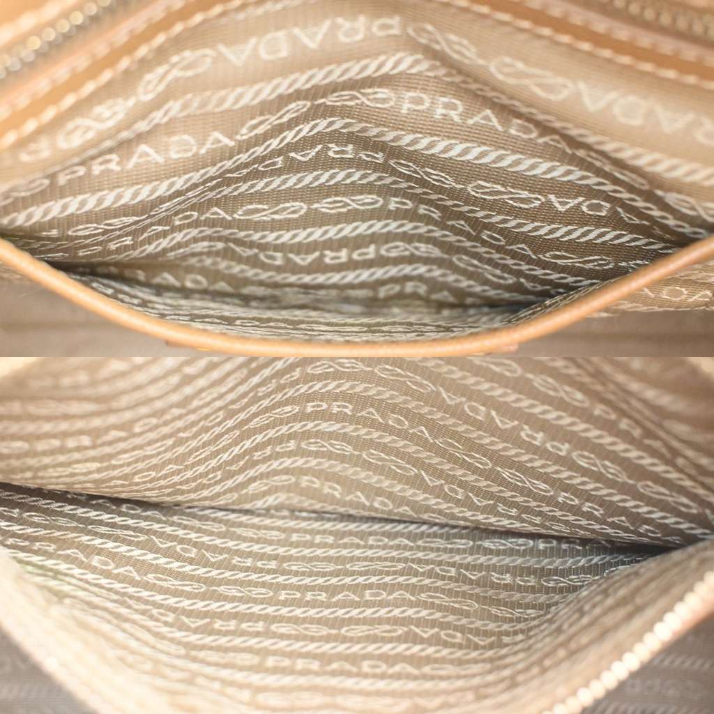 Prada Convertible Tote Beige Canvas Good condition - Box View