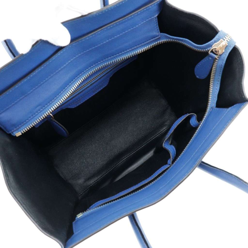 Celine Luggage Bag Blue Suede Good condition - Inside View