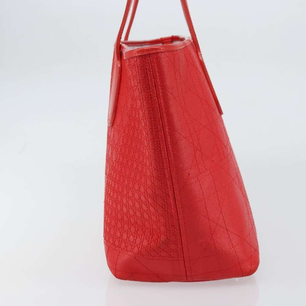 Christian Dior Panarea Tote Red Canvas Good condition - Model View