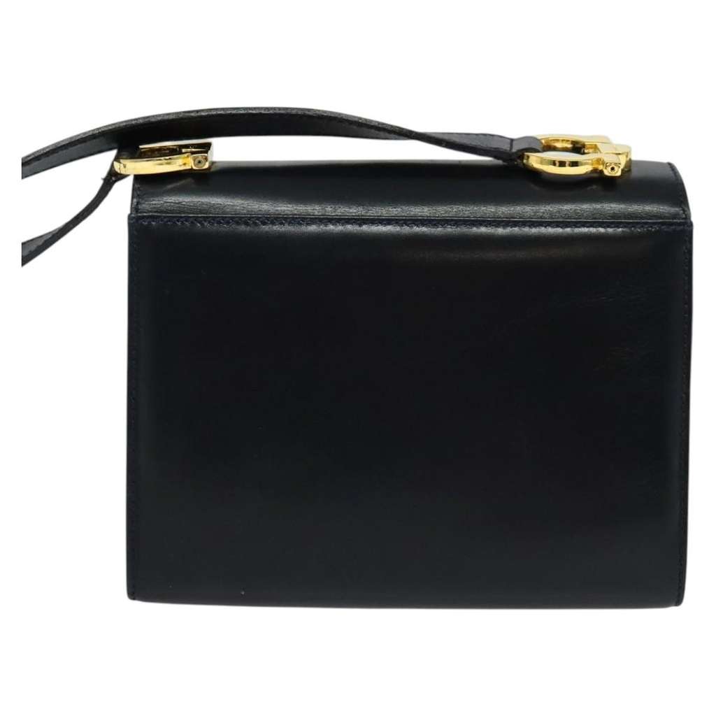 Salvatore Ferragamo Gancini Flap Shoulder bag Black Leather Good condition - Back View