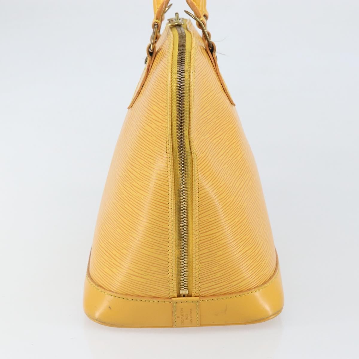 Louis Vuitton Alma Handbag Yellow Leather Fair condition - Inside View