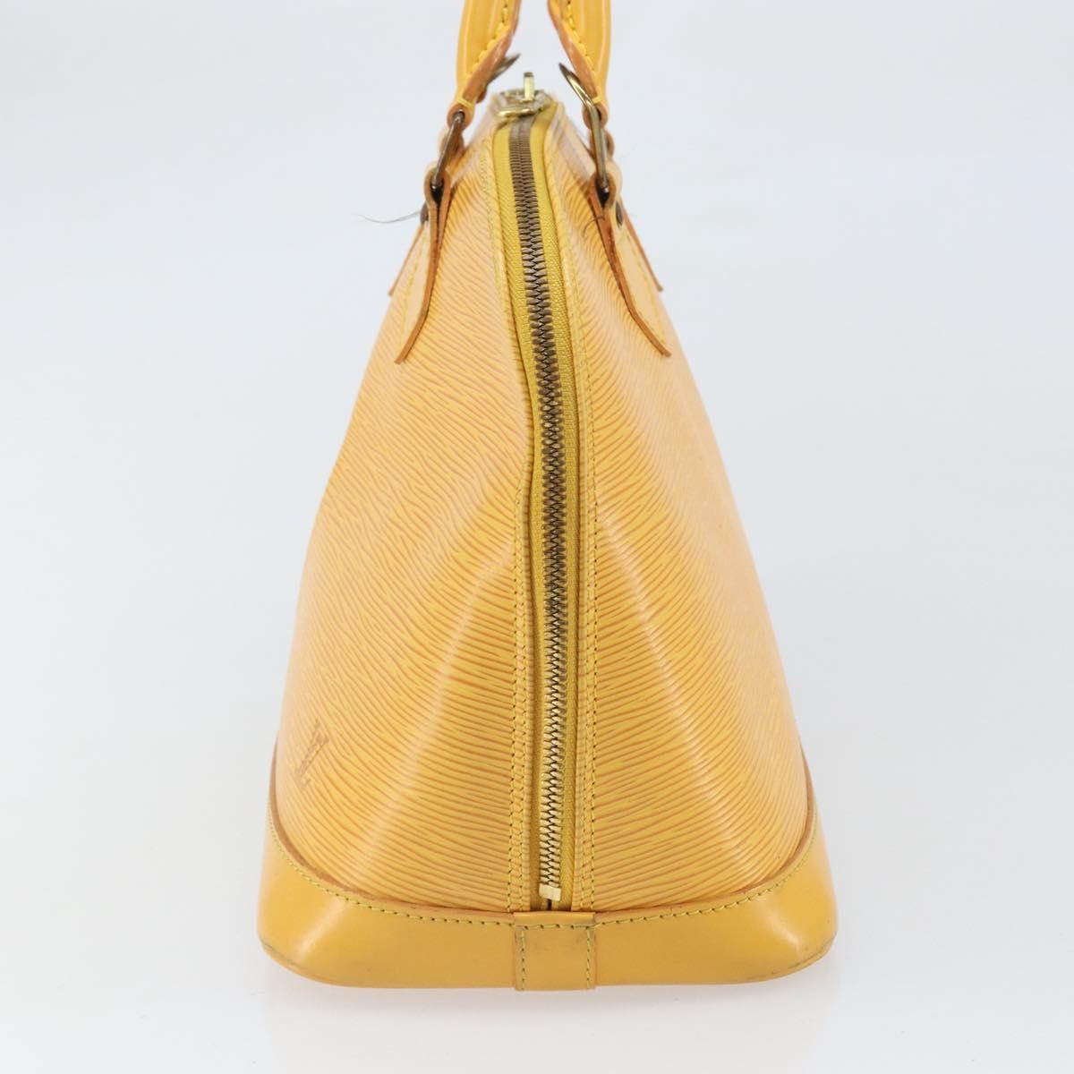 Louis Vuitton Alma Handbag Yellow Leather Fair condition - Model View