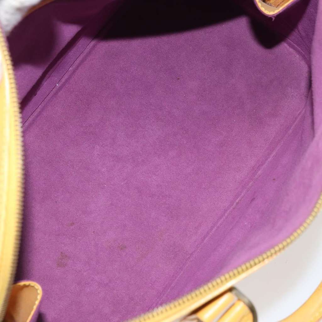 Louis Vuitton Alma Handbag Yellow Leather Fair condition - Box View