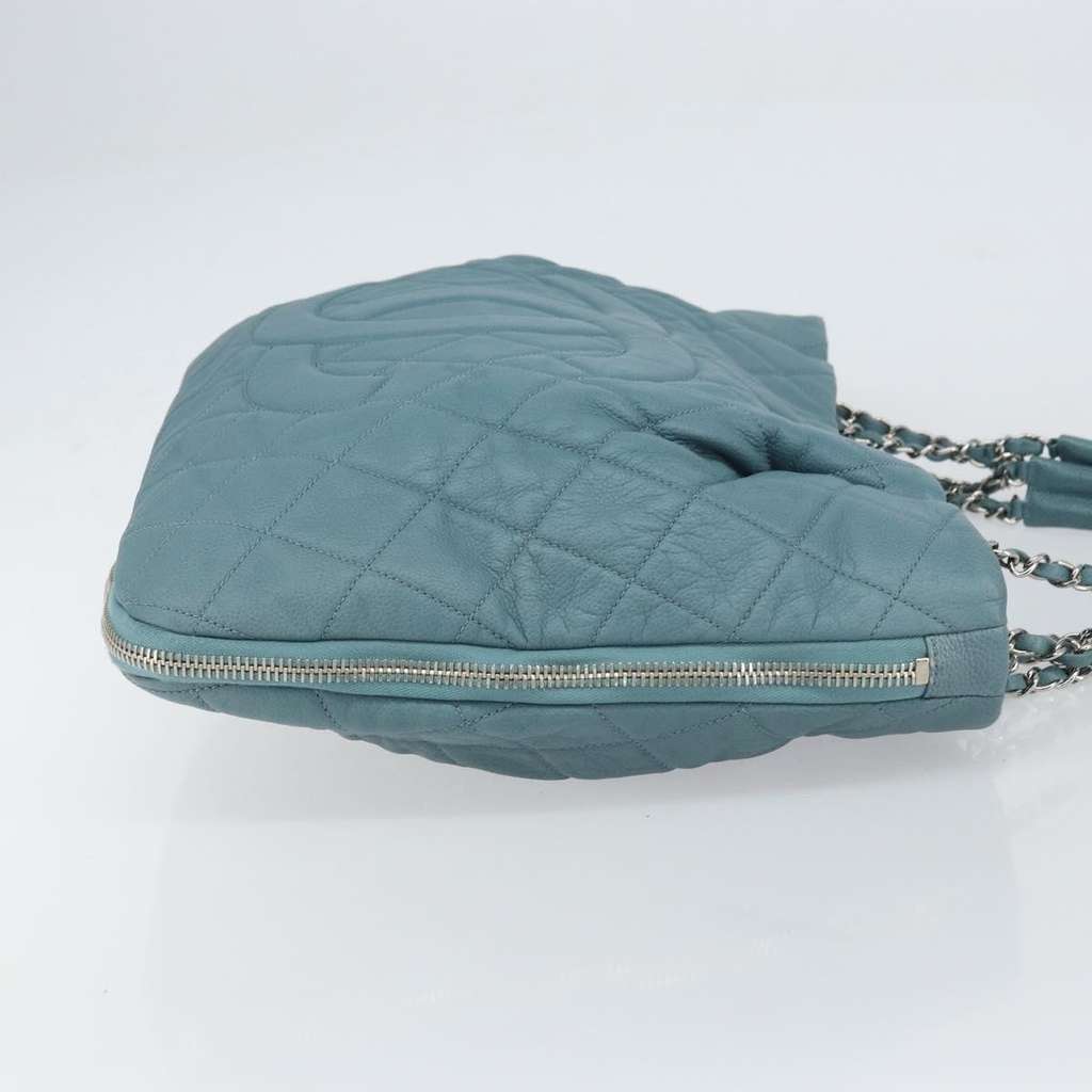 Chanel Timeless CC Expandable Tote Blue Leather Good condition - Inside View