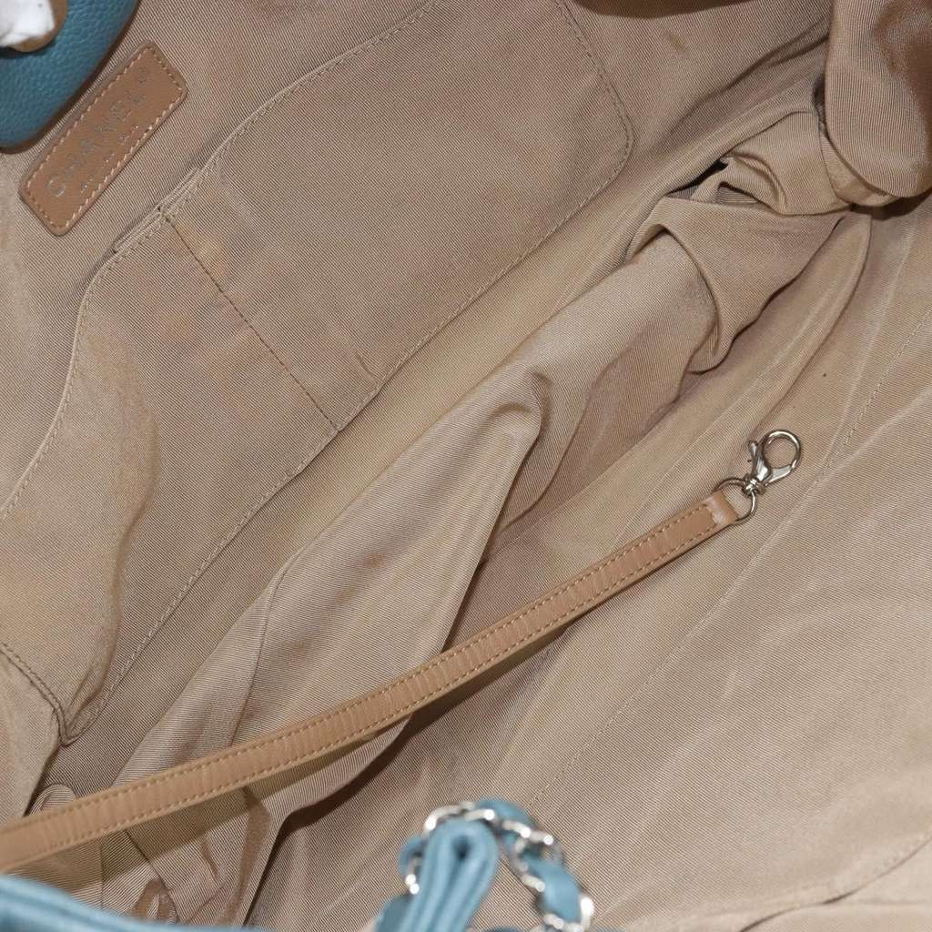 Chanel Timeless CC Expandable Tote Blue Leather Good condition - Box View