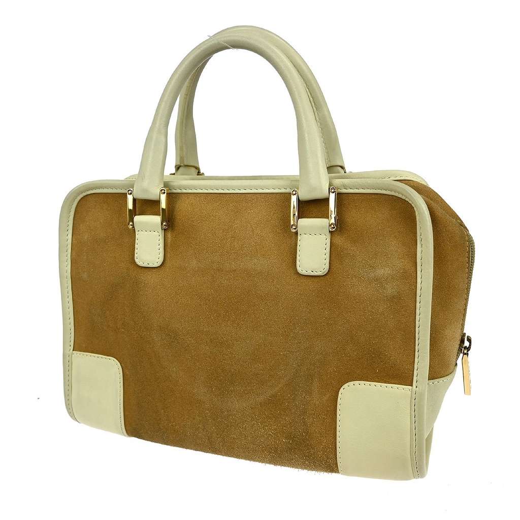 Loewe Amazona Bag Beige Suede Good condition - Back View