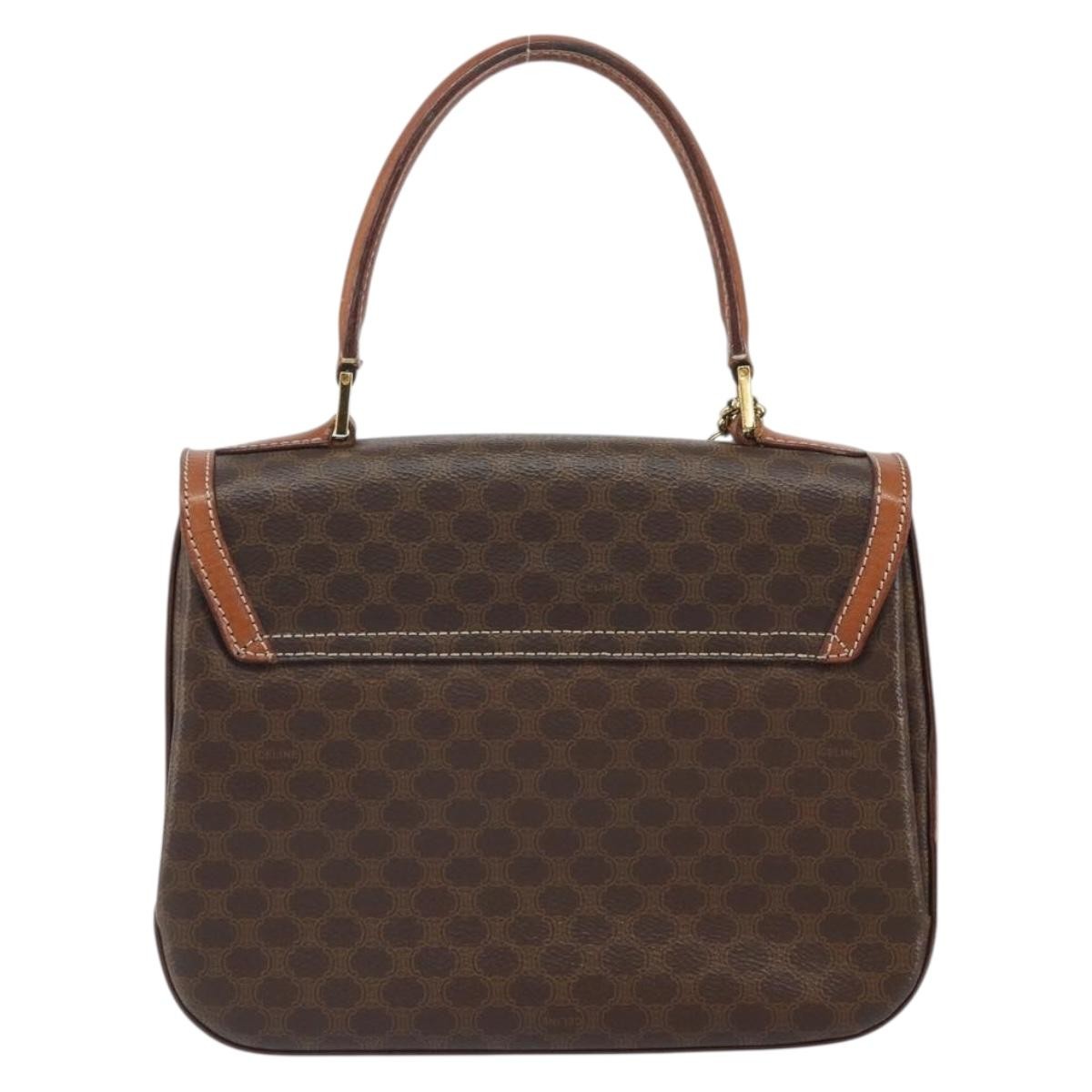 Celine Vintage Convertible Top Handle Bag Brown Good condition - Back View