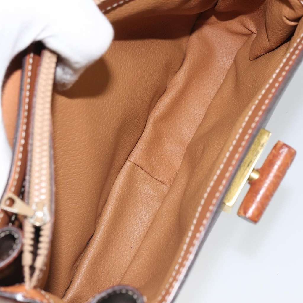 Celine Vintage Convertible Top Handle Bag Brown Good condition - Box View