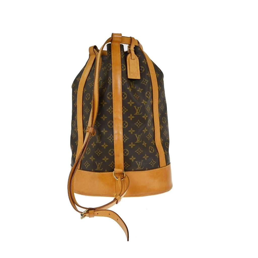 Louis Vuitton Randonnee Backpack Brown Canvas Fair condition - Back View