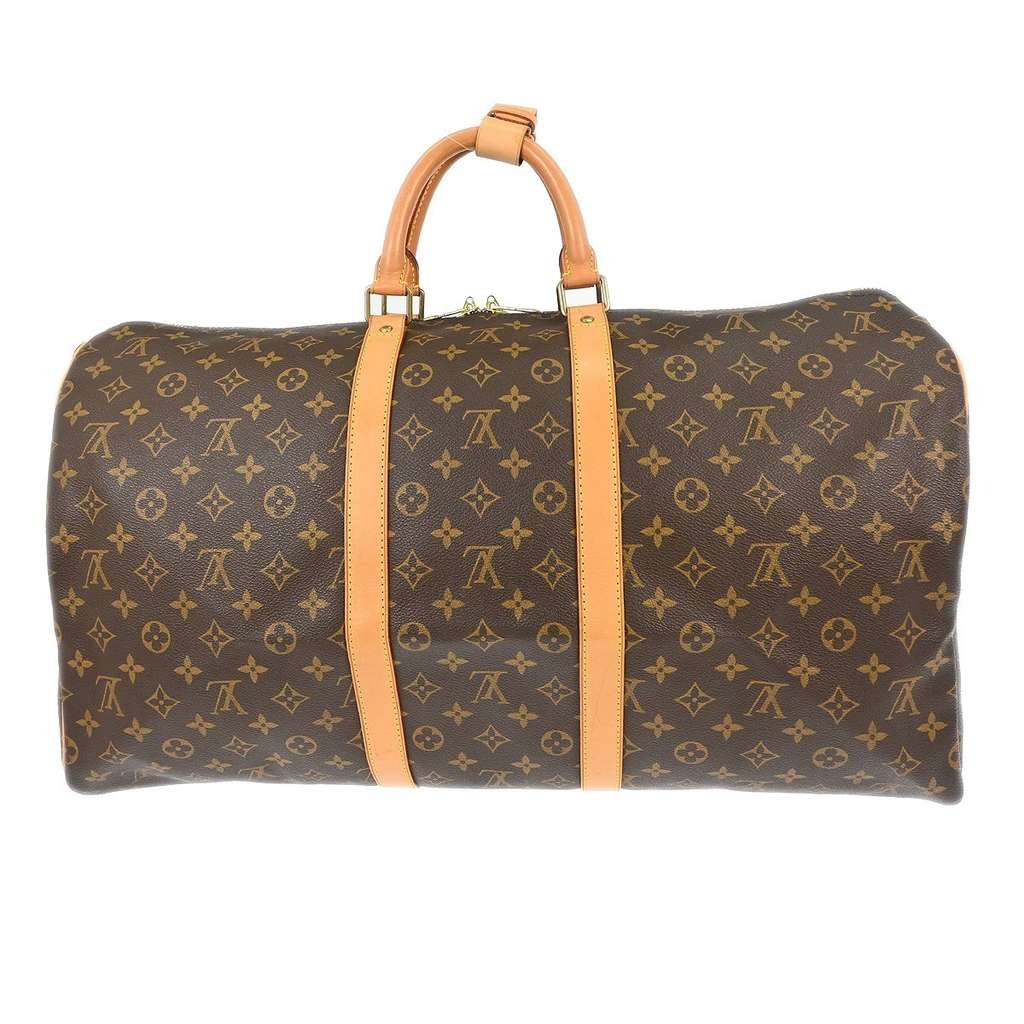 Louis Vuitton Keepall Bag Brown Canvas Very good condition - Back View