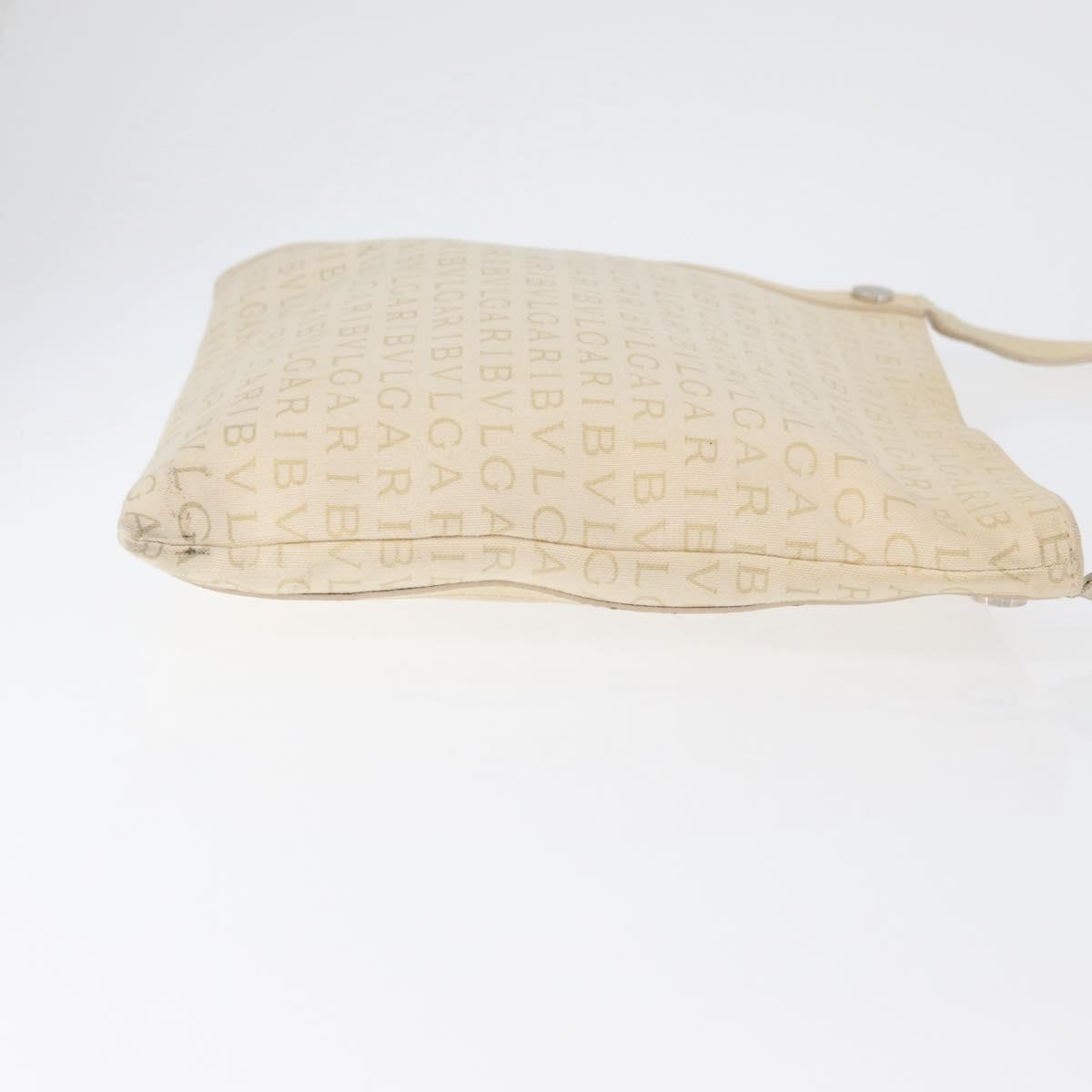 Bvlgari Logomania Shoulder Bag Beige Canvas Fair condition - Inside View