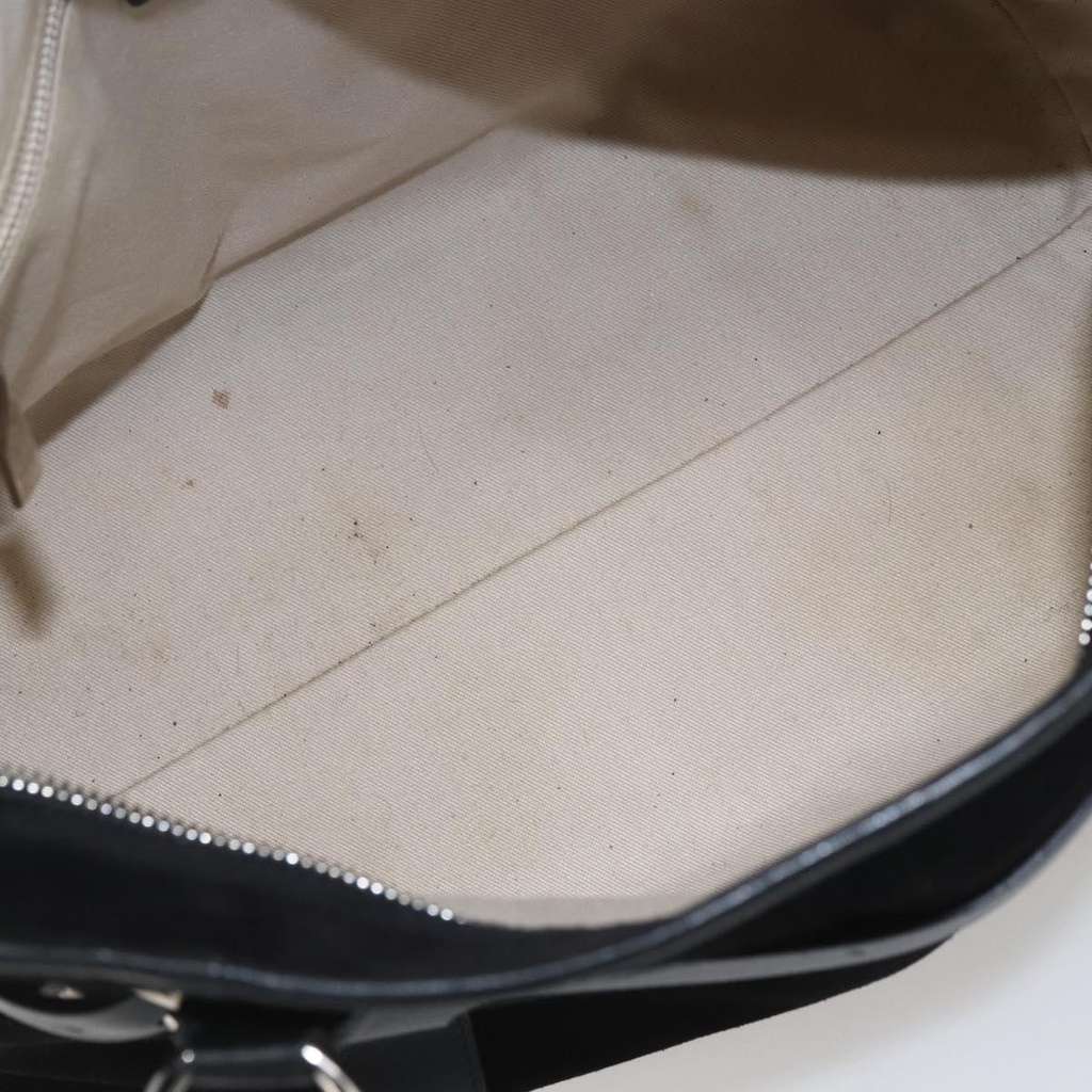 Salvatore Ferragamo Gancini handbag Black Suede Good condition - Box View