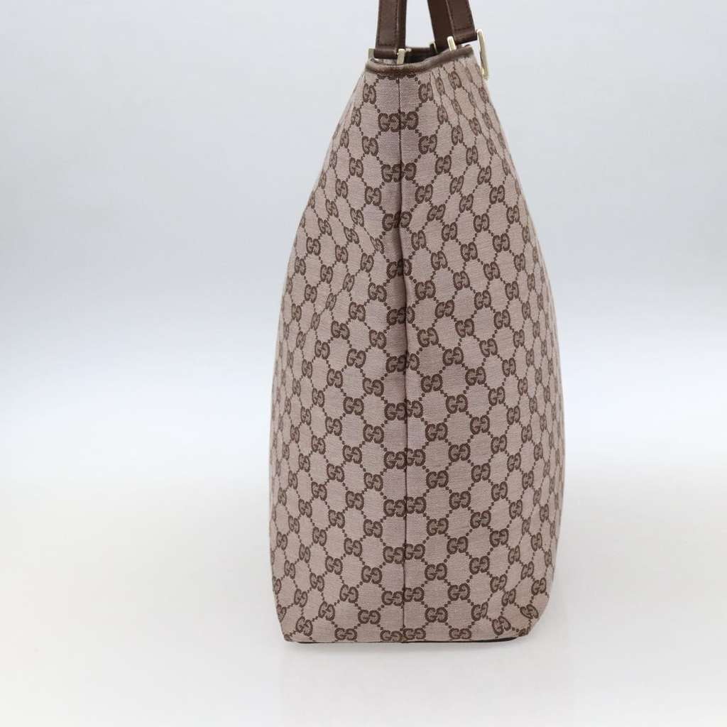 Gucci Vintage Bucket Shopping Tote Pink Canvas Good condition - Inside View