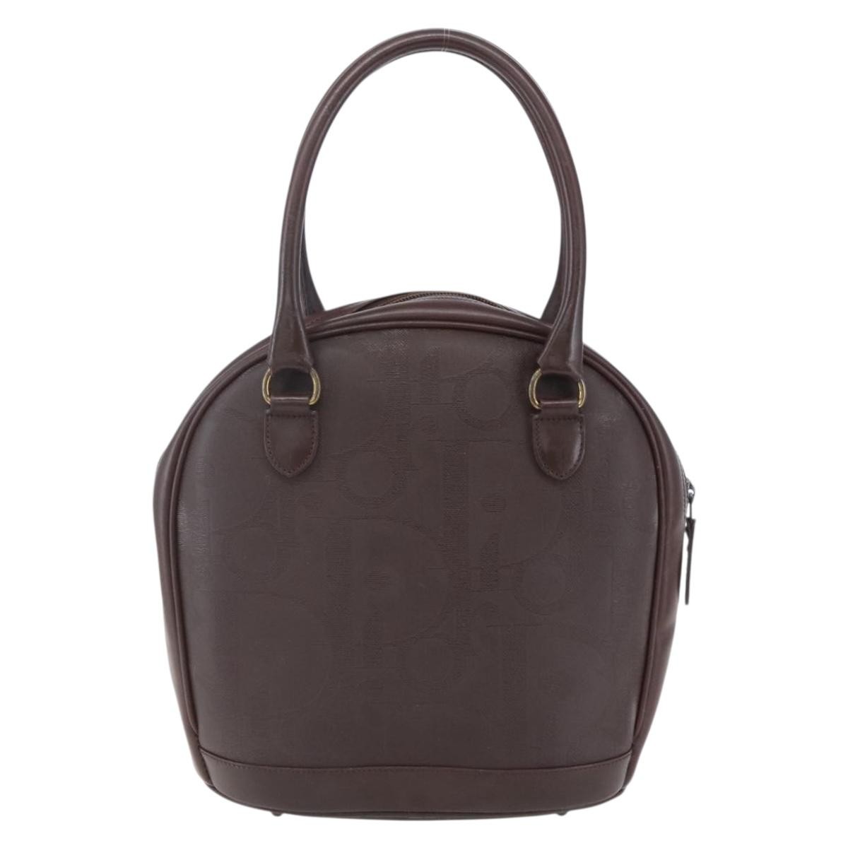 Christian Dior Vintage Trotter Handbag Brown Good condition - Back View