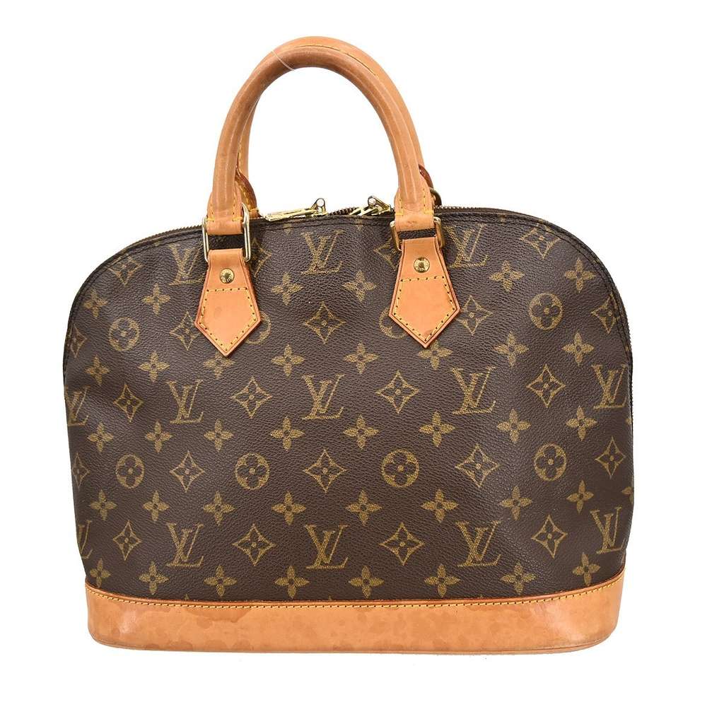 Louis Vuitton Alma Handbag Brown Canvas Fair condition - Back View
