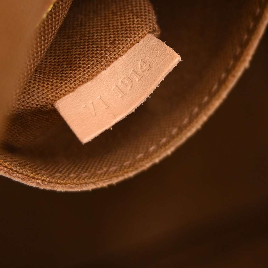 Louis Vuitton Alma Handbag Brown Canvas Fair condition - Model View