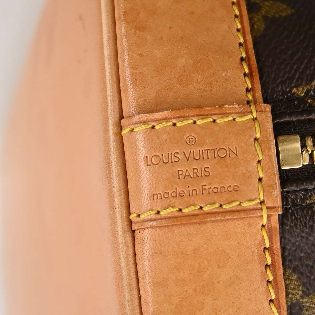 Louis Vuitton Alma Handbag Brown Canvas Fair condition - Box View