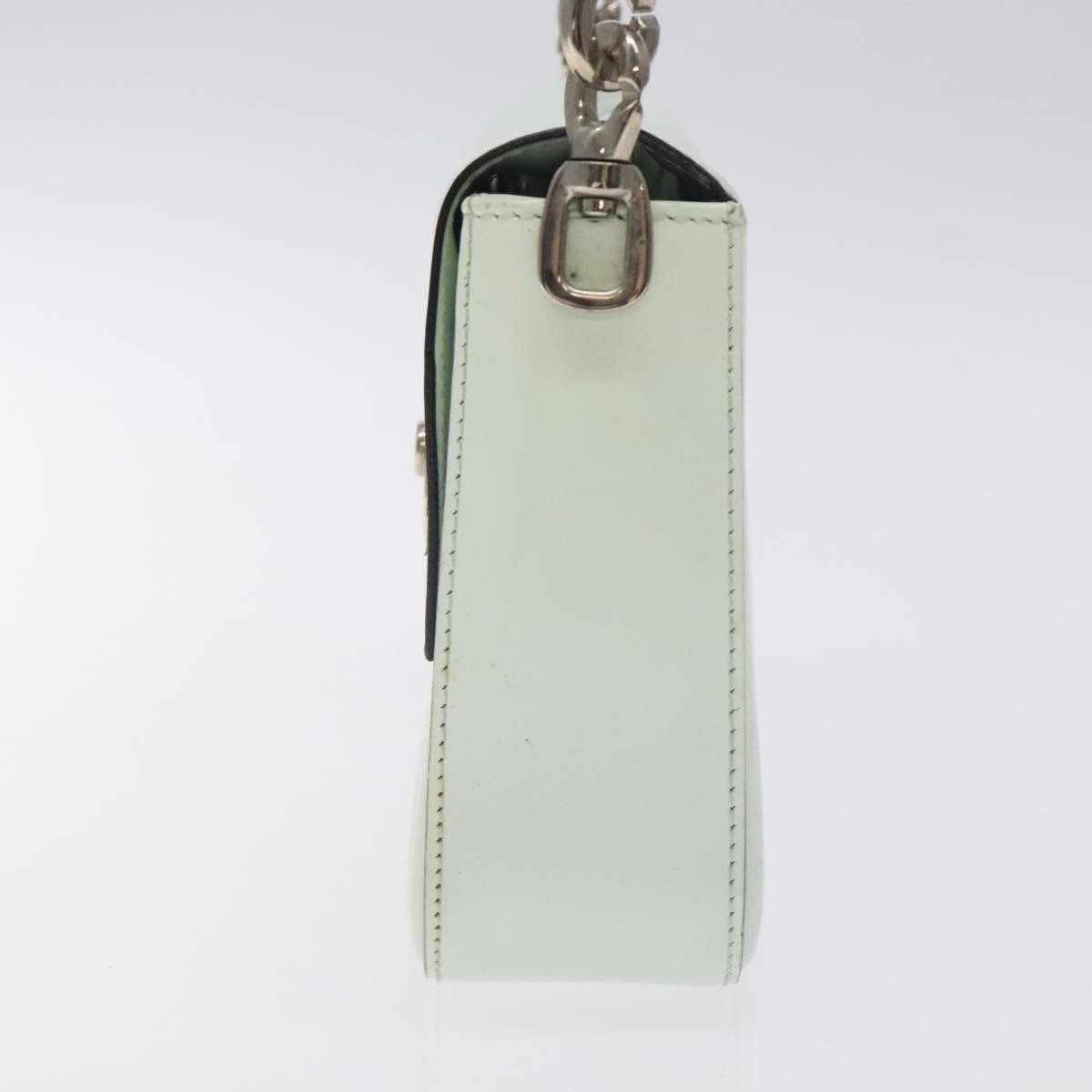 Celine Flap Shoulder Bag Silver Leather Good condition - Inside View