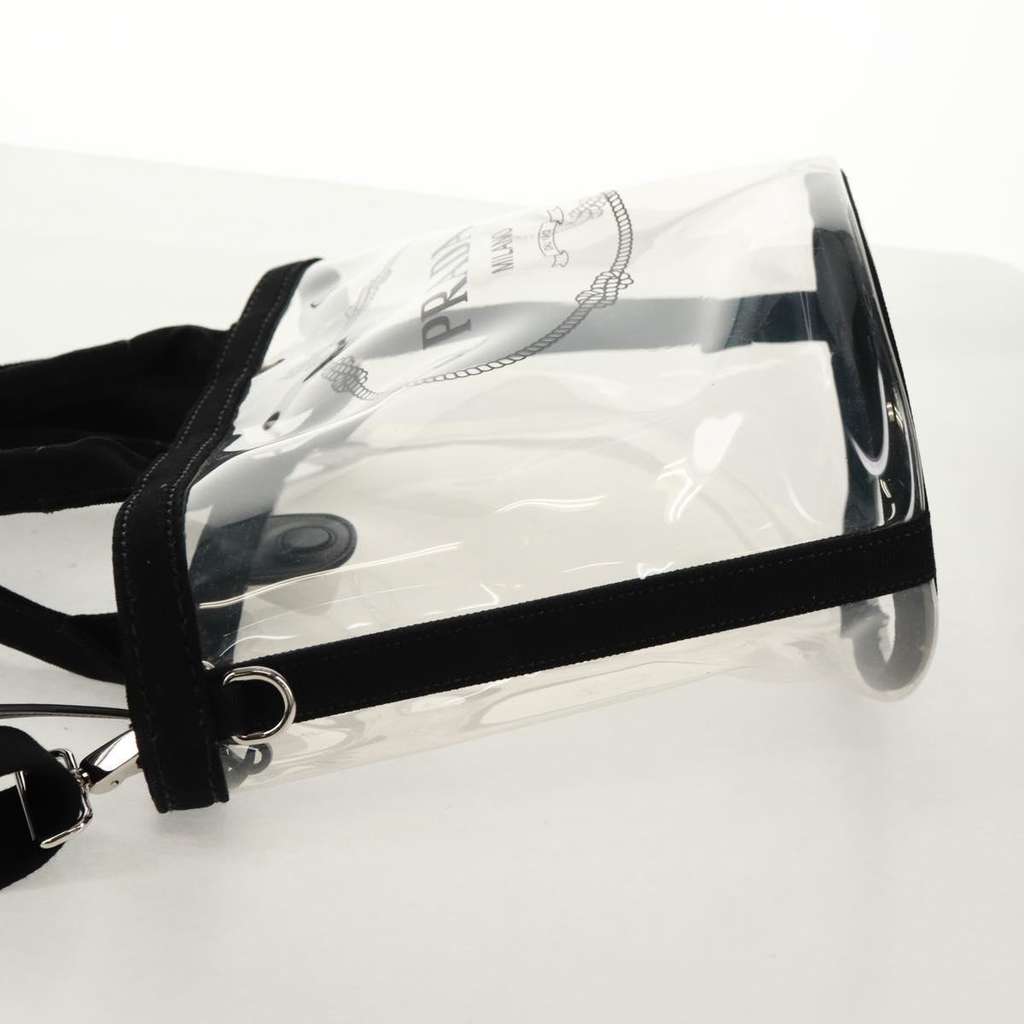 Prada Logo Tote Other Plastic Good condition - Inside View