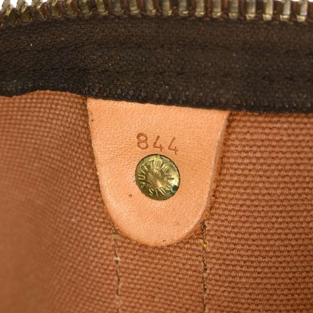 Louis Vuitton Keepall Bag Brown Canvas Fair condition - Model View