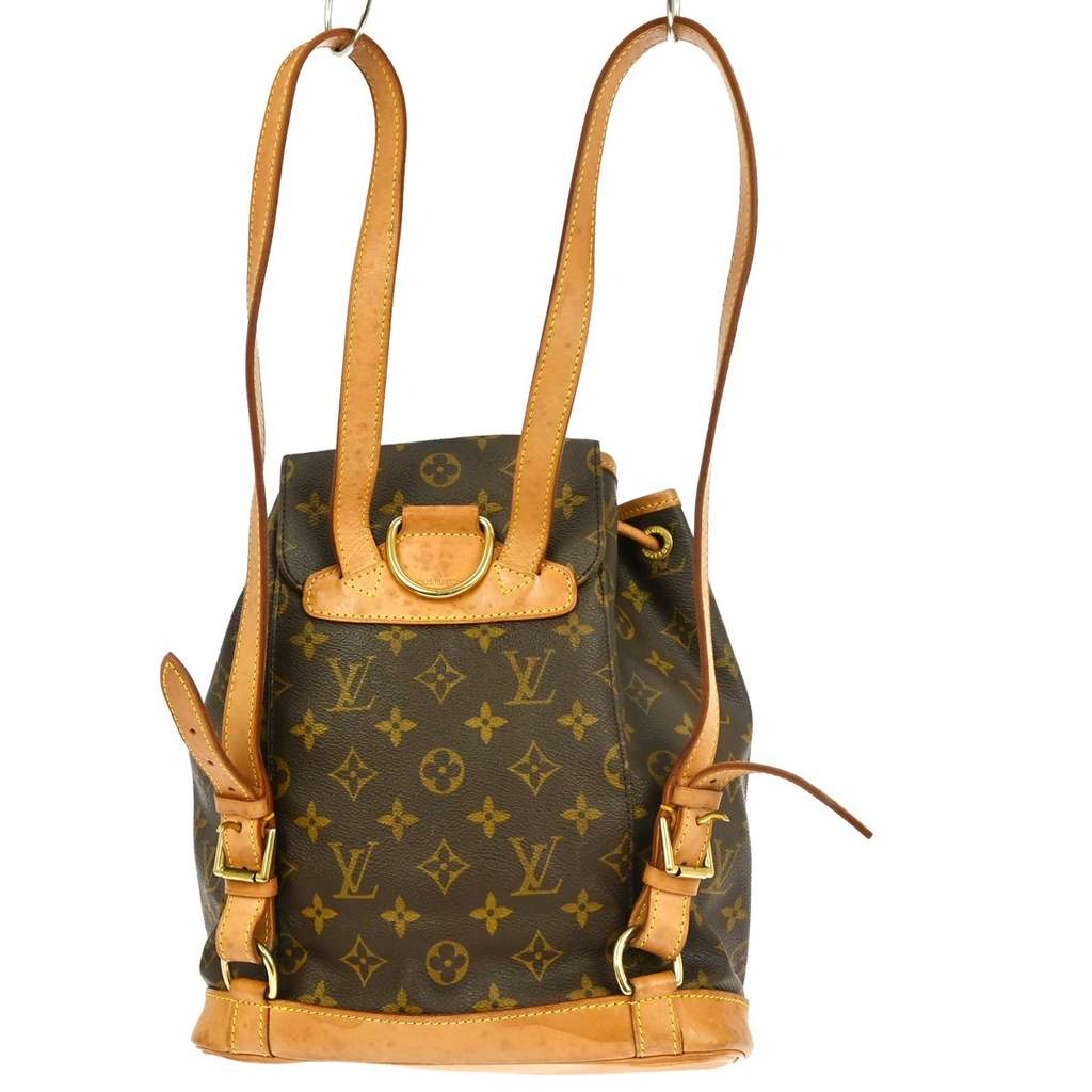 Louis Vuitton Montsouris Backpack Brown Canvas Good condition - Back View