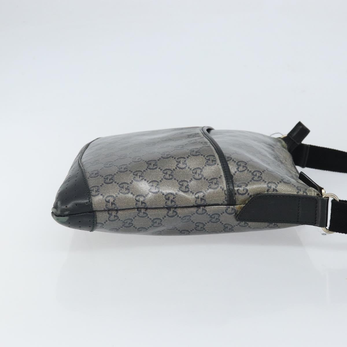 Gucci Zip Messenger Bag Navy Canvas Fair condition - Inside View