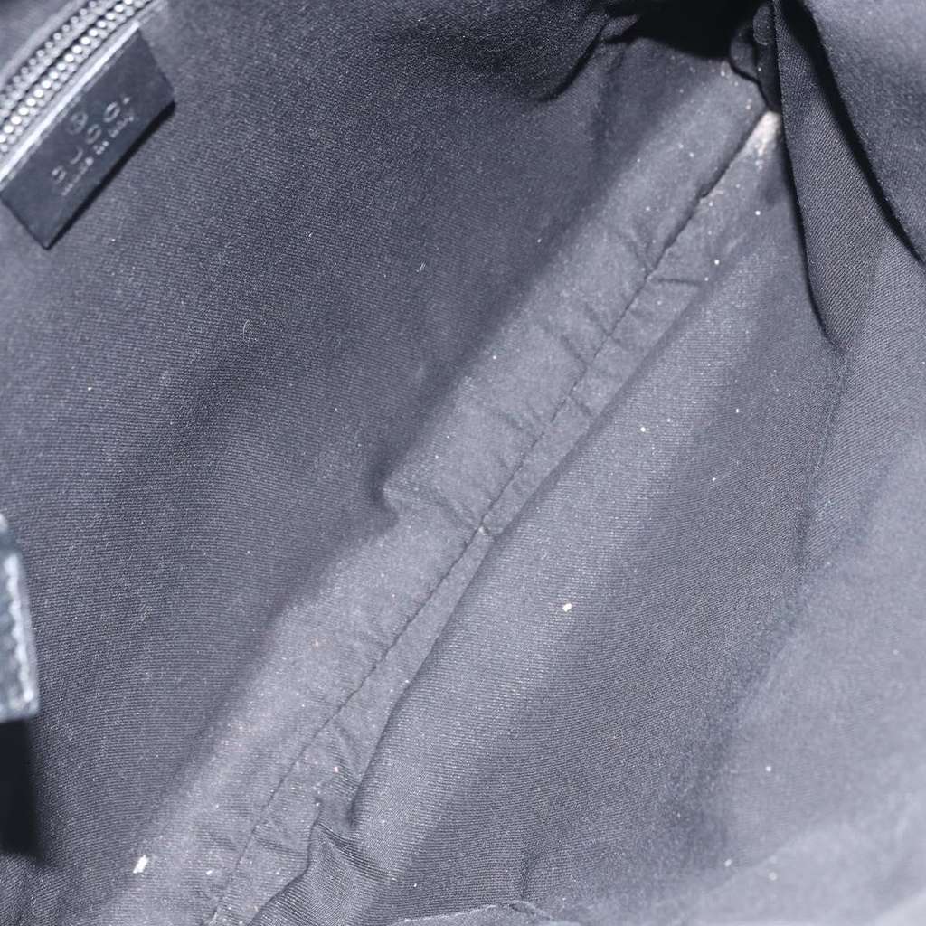 Gucci Zip Messenger Bag Navy Canvas Fair condition - Box View