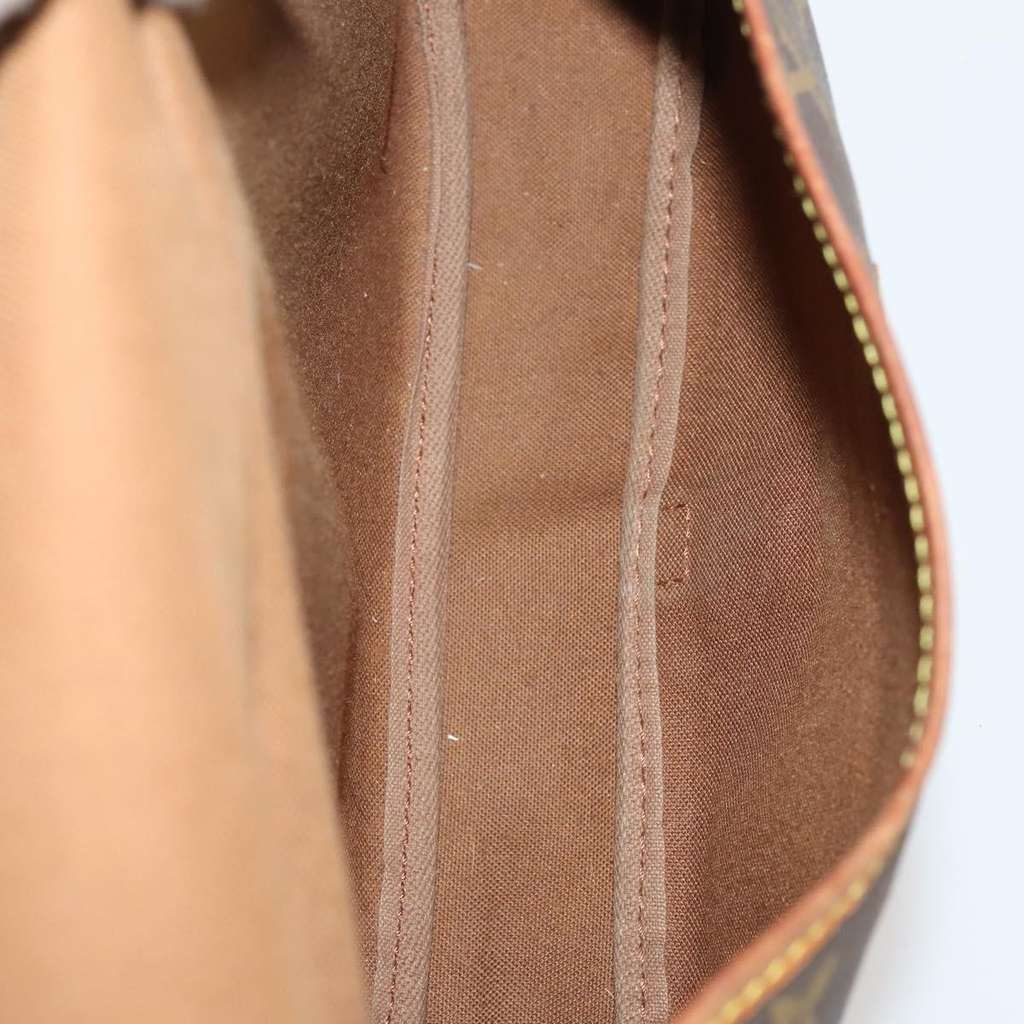 Louis Vuitton Saumur Handbag Brown Canvas Fair condition - Box View