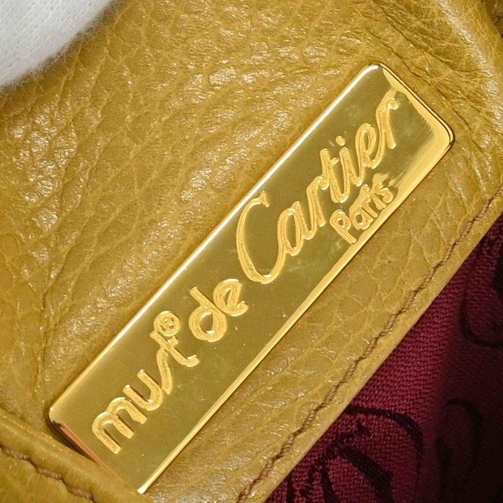 Cartier Must de Cartier seau Yellow Leather Good condition - Model View
