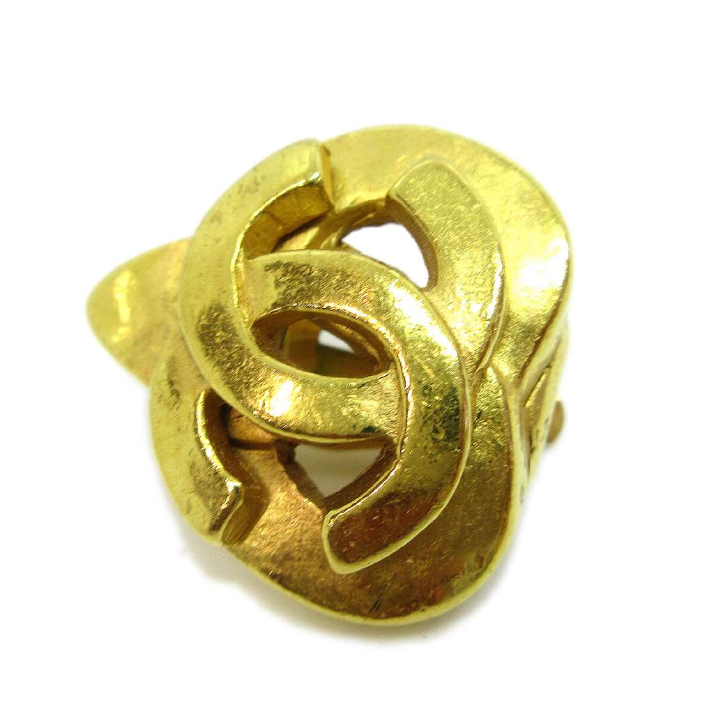 Chanel CC logo heart Gold Good condition - Inside View