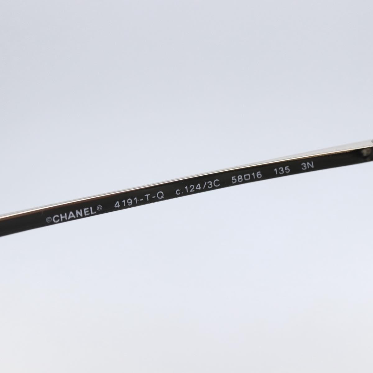 Chanel CHANEL Logo Sunglasses Eye Wear Black Plastic Good condition - Box View