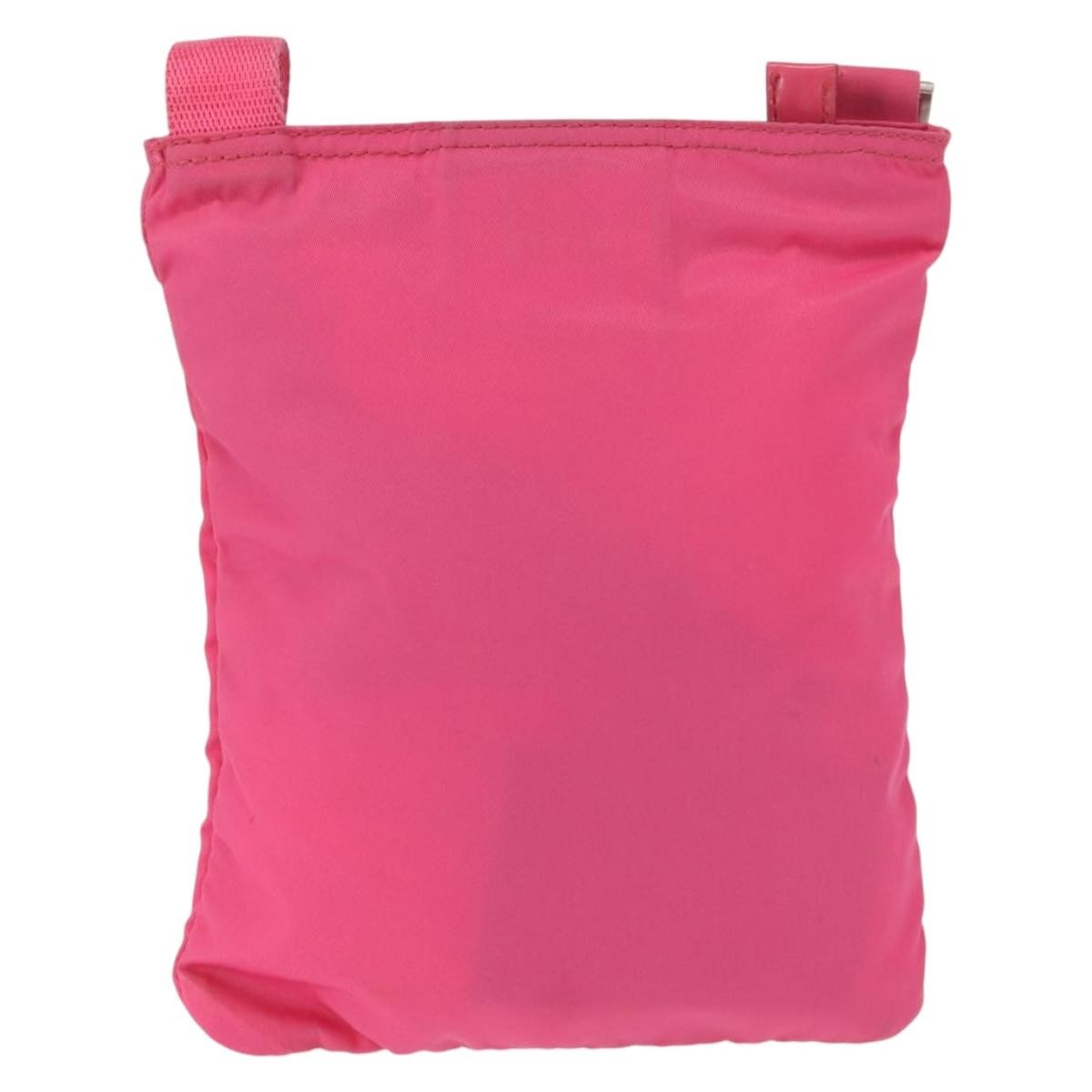 Prada Front Pocket Messenger Bag Pink Fair condition - Back View