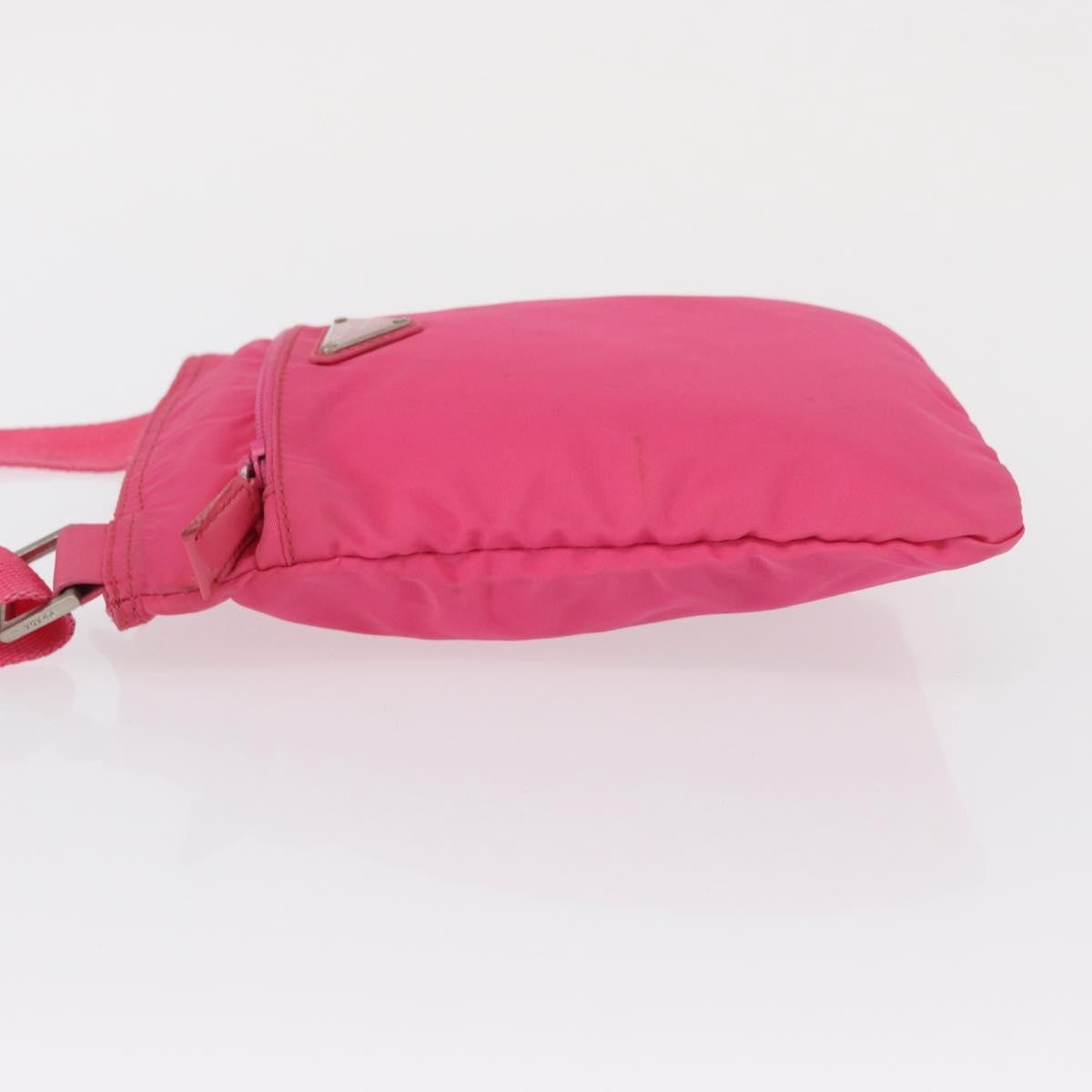 Prada Front Pocket Messenger Bag Pink Fair condition - Model View