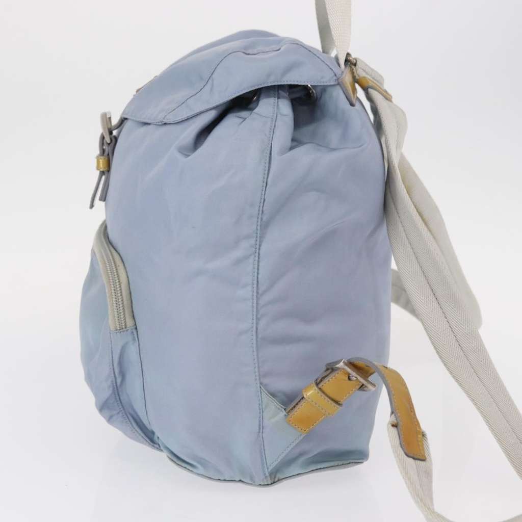 Prada Front Pocket Buckle Backpack Blue Fair condition - Inside View