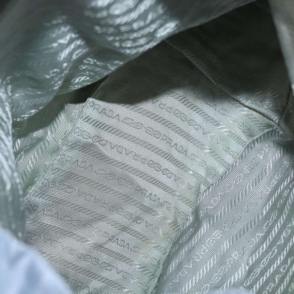 Prada Front Pocket Buckle Backpack Blue Fair condition - Box View